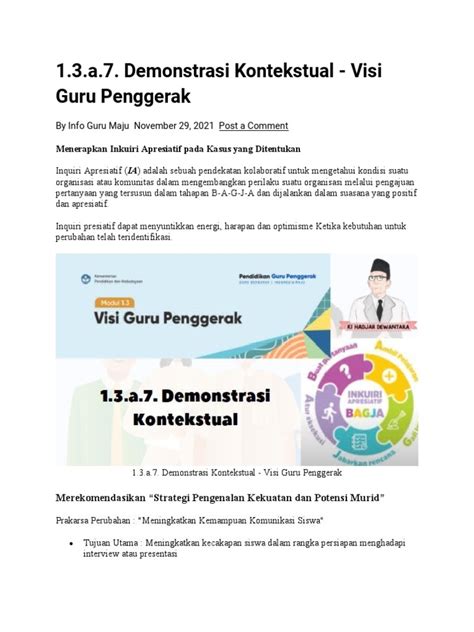 Bagja Guru Penggerak | PDF