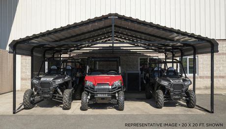 Arrow Carport 20x20 - Charcoal | Walmart Canada