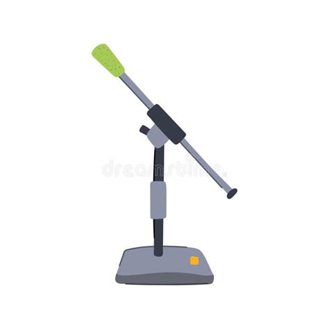 Music Microphone Stand Cartoon Vector Illustration Stock Vector ...