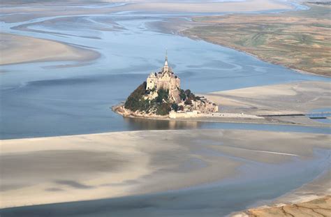 Aerial View of the Mont-Saint-Michel Abbey, Normandy · Free Stock Photo