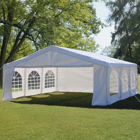 Quictent 20'X20' Party Tent Heavy Duty Wedding Tent Outdoor Gazebo Event Shelter Canopy with 3 ...