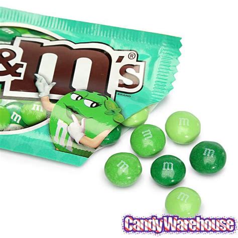 Mint Dark Chocolate M&M's Candy Packs: 24-Piece Box | Candy Warehouse