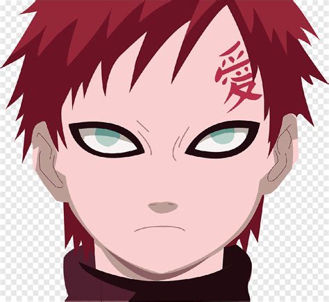 Gaara naruto uzumaki colas bestias animado, naruto, cara, pelo negro png | PNGEgg