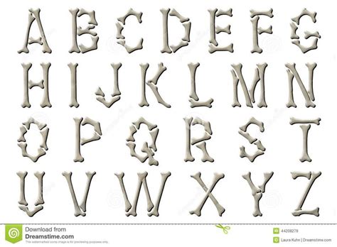 Bone Font Alphabet Letters | Lettering alphabet, Fonts alphabet, Lettering fonts