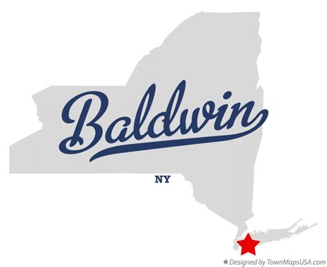 Map of Baldwin, Nassau County, NY, New York