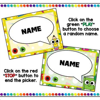 Free Name Picker Classroom Clipart