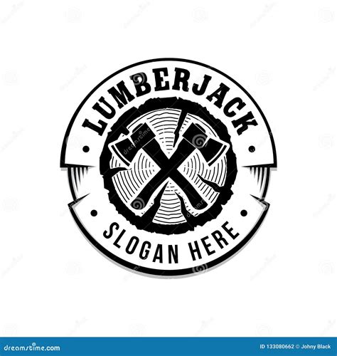 Lumberjack Logo. Lumberjack Design Template. Vector and Illustrations ...