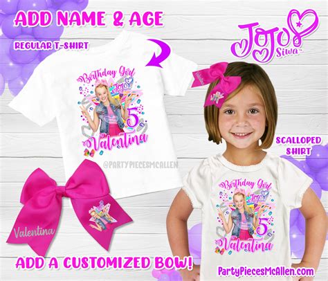 Jojo Siwa Birthday Shirt Jojo Siwa Shirt | Etsy