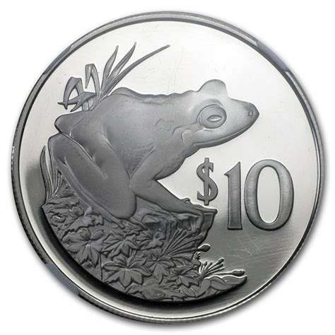 Buy 1986 Fiji Silver $10 Fijian Ground Frog PF-69 NGC | APMEX