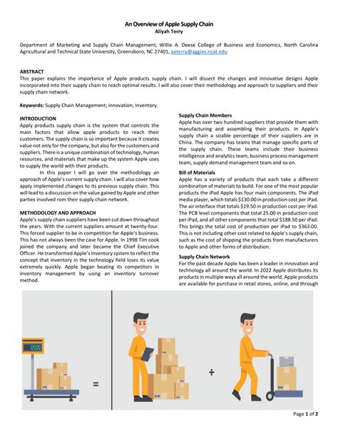 (PDF) An Overview of Apple Supply Chain