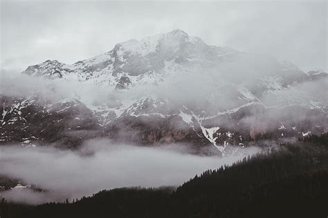 1366x768px | free download | HD wallpaper: Photo Of Foggy Mountain ...