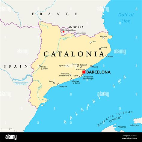 Catalonia map hi-res stock photography and images - Alamy