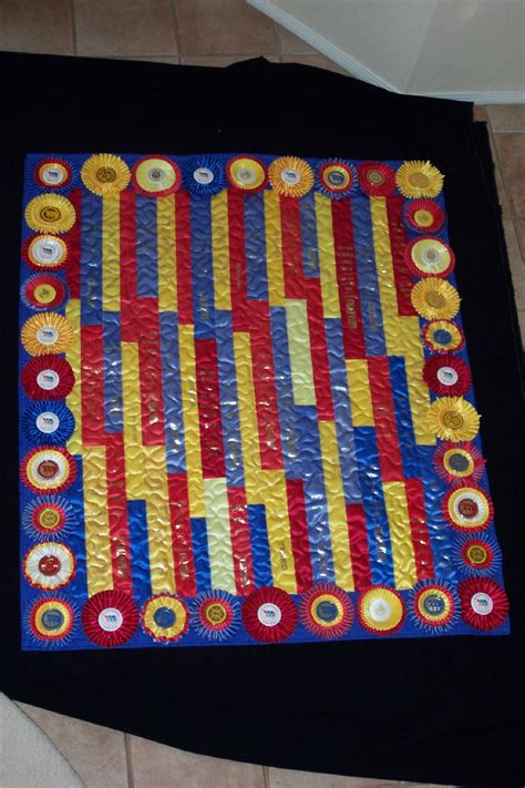 Get a quilt or quilts made from my horse show ribbons to display ...