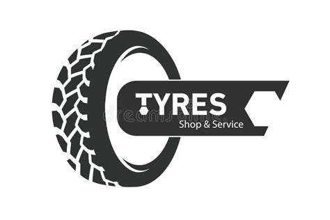 Tire Shop Logo Design, Tyre Business Branding, Tyre Logo Shop Stock ...