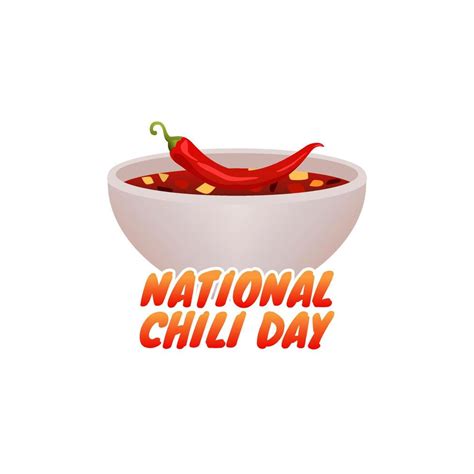 vector graphic of national chili day good for national chili day ...