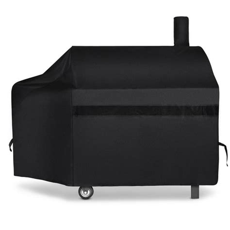 iCOVER Offset Smoker Cover, 60 inch Charcoal Pellet Grill Smoker Cover 600D Heavy Duty ...