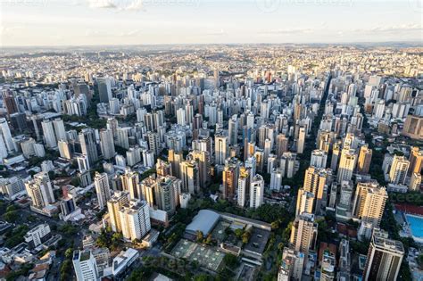 Aerial view of the city of Belo Horizonte, in Minas Gerais, Brazil ...