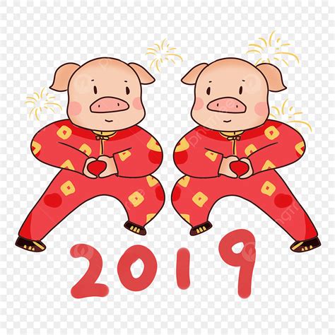 Hand Drawn Pig PNG Image, Hand Drawn Cartoon 2019 Year Of The Pig ...