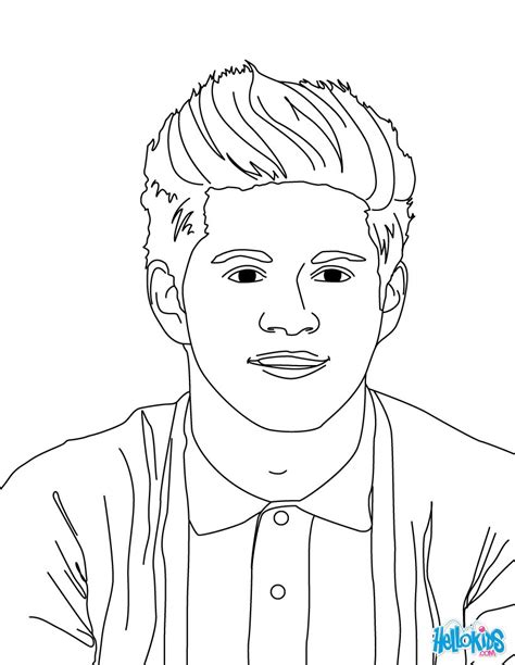 one direction niall Colouring Pages