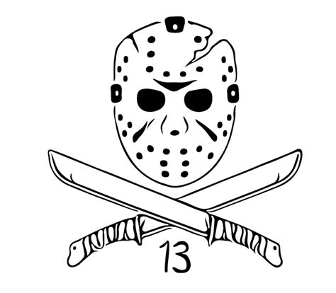 Jason Voorhees SVG Friday the 13th Svg Horror Svg File - Etsy