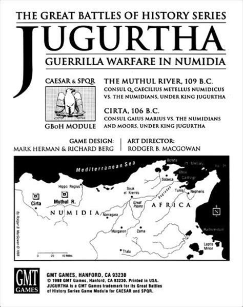 Jugurtha: Guerrilla Warfare in Numidia | Board Game | BoardGameGeek