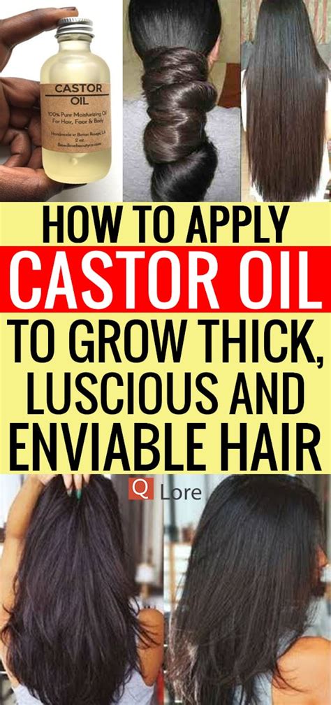 How to Apply Castor Oil To Grow Thick, Luscious, Enviable Hair | Wellness Days