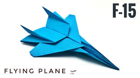 F-15 Fighter Jet Paper Plane - 1035 - YouTube