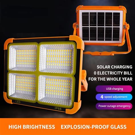 500W-1000W-Solar-LED-Work-4Model-USB-Rechargeable-Battery-Outdoor ...