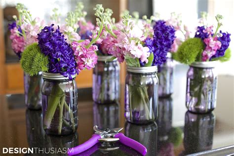 Diy Flower Arrangements In Mason Jars / 35 Mason Jar Flower ...