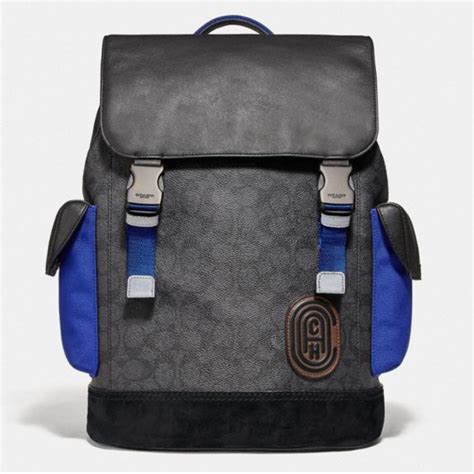 Rivington Backpack In Signature Canvas With Coach Pat… - Gem