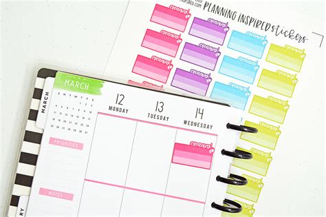 Free Printable Stickers - Planning Inspired