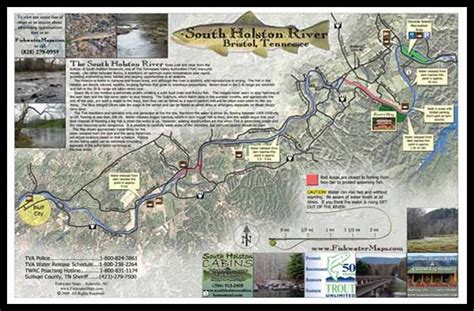 Map of South Holston River Tennessee | Trout Pro Store