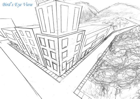 Three-Point Perspective Cityscape by Vei-Ve on DeviantArt