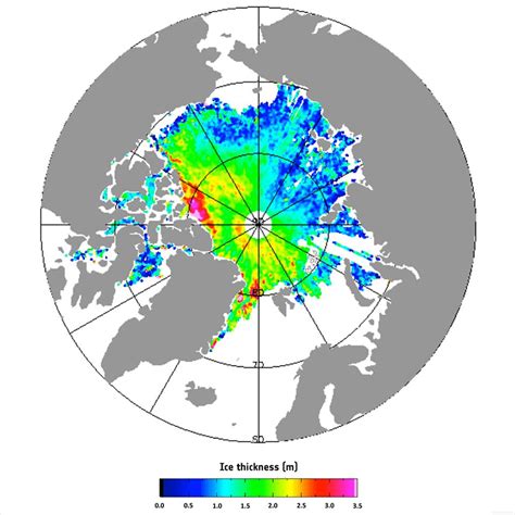 CryoSat records small decrease in Arctic ice volume