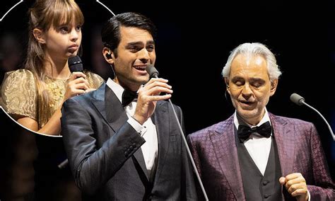 Andrea Bocelli takes to the stage alongside son Matteo, 24, and 10-year ...