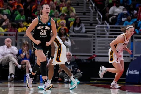 Former Oregon Ducks’ star Sabrina Ionescu attends Ducks’ football game against the Oregon State ...