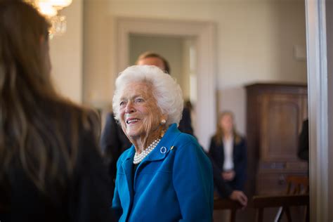 Former First Lady and Alumna, Barbara Pierce Bush '43 Visits Campus