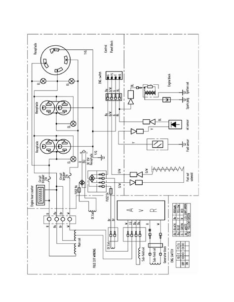 Wiring diagram | WEN 56551 5500 Watt User Manual | Page 38 / 40