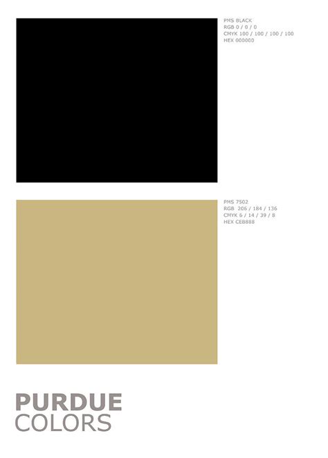 Purdue College Sports Team Official Colors Palette Minimalist Mixed ...