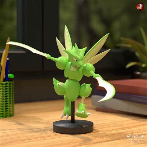 Archivo STL Pokemon scyther・Modelo de impresora 3D para descargar・Cults