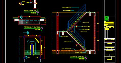 Gambar Detail Tangga Dwg Gratis - BLOG ANAK TEKNIK