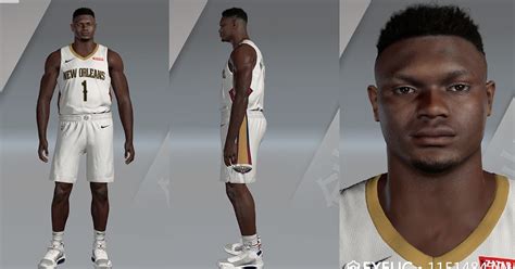 NBA 2K20 Zion Williamson Cyberface by niye - Shuajota: NBA 2K24 Mods ...