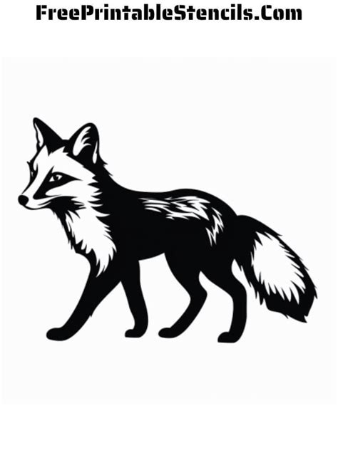 Free Printable Fox Stencils - Free Printable Stencils