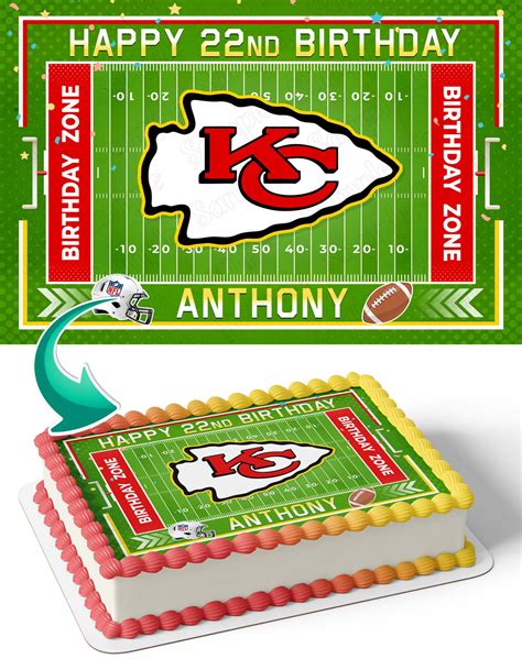 Kansas City Chiefs Edible Cake Toppers – Ediblecakeimage