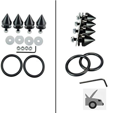 Aluminum Cnc Spike Quick Release Fasteners Bumpers For All Universal Vehicles Car Trunk Fender ...
