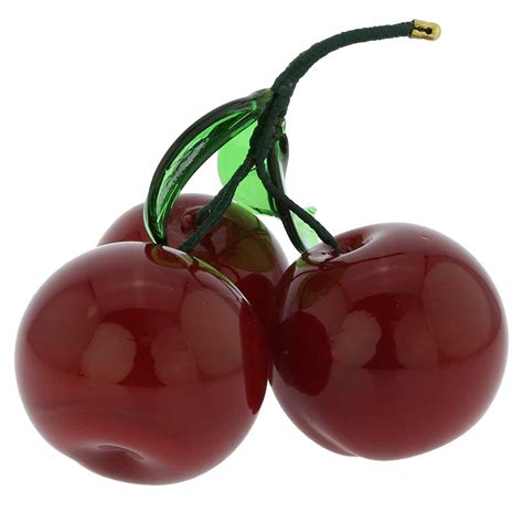 Sculptures and Figurines | Murano Glass Cherry Figurine