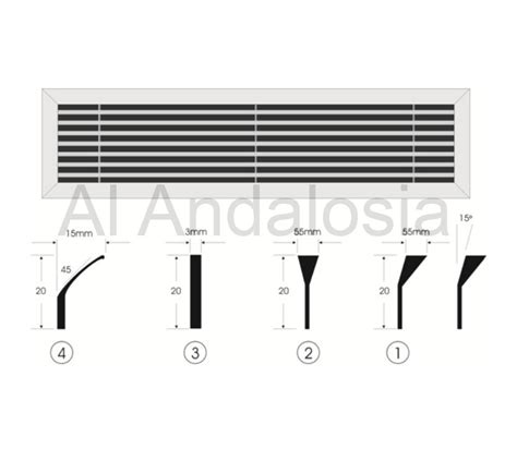 Linear Bar Grilles | Al-Andalosia For Air Outlets