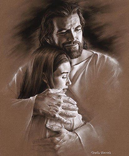 Buy David Bowman Peace Wall Art Print Jesus Christ hugging child Religious Spiritual Christian ...