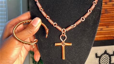 Make a Copper Necklace | Ankh Necklace From Scratch ~ #ASMR ~ #jewelry - YouTube