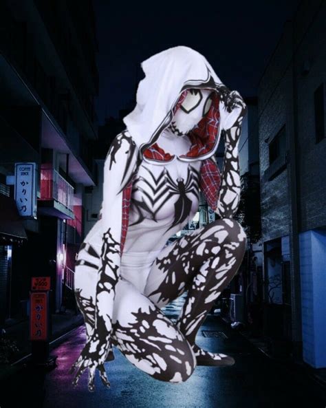 Adult Woman White Anti Venom Costume Gwen Stacy Cosplay NEW - Etsy